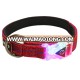 Pet safety warning reflective nylon LED buckle pet collar