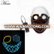 High Quality Halloween  Cosplay  EL Wire LED Light Up Party Mask